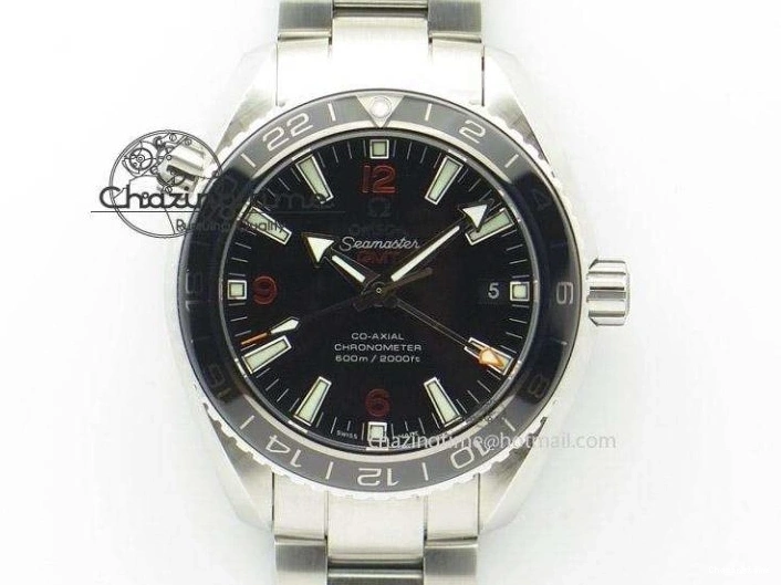 0113 Effortless 2018 Seamaster Diver 300M OMF Best Edition Blue Ceramic Gray Dial on SS Bracelet A8800 (Black Balance Wheel) 7958